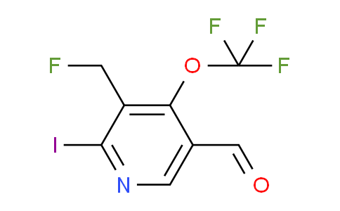 3-(Fluoromethyl)-2-iodo-4-(trifluoromethoxy)pyridine-5-carboxaldehyde