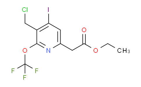 Ethyl 3-(chloromethyl)-4-iodo-2-(trifluoromethoxy)pyridine-6-acetate