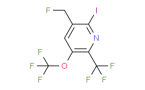 3-(Fluoromethyl)-2-iodo-5-(trifluoromethoxy)-6-(trifluoromethyl)pyridine