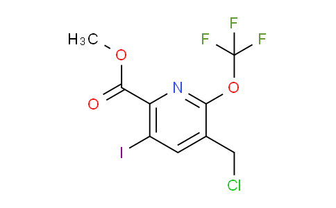 Methyl 3-(chloromethyl)-5-iodo-2-(trifluoromethoxy)pyridine-6-carboxylate