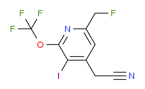 6-(Fluoromethyl)-3-iodo-2-(trifluoromethoxy)pyridine-4-acetonitrile