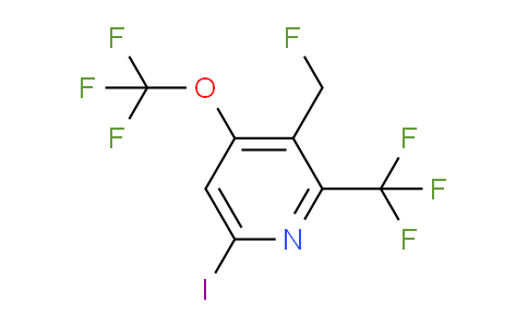 3-(Fluoromethyl)-6-iodo-4-(trifluoromethoxy)-2-(trifluoromethyl)pyridine
