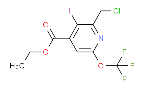 Ethyl 2-(chloromethyl)-3-iodo-6-(trifluoromethoxy)pyridine-4-carboxylate