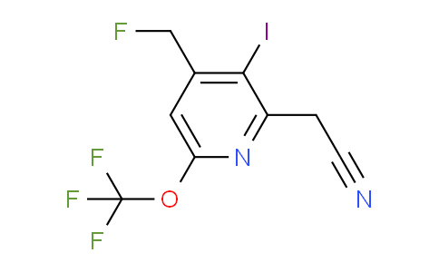 4-(Fluoromethyl)-3-iodo-6-(trifluoromethoxy)pyridine-2-acetonitrile