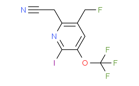 5-(Fluoromethyl)-2-iodo-3-(trifluoromethoxy)pyridine-6-acetonitrile