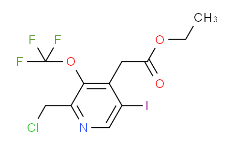 AM153544 | 1804355-29-0 | Ethyl 2-(chloromethyl)-5-iodo-3-(trifluoromethoxy)pyridine-4-acetate