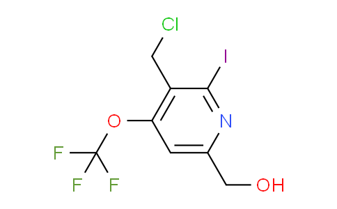 3-(Chloromethyl)-2-iodo-4-(trifluoromethoxy)pyridine-6-methanol