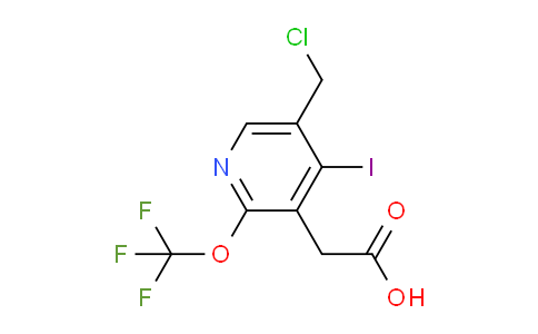 5-(Chloromethyl)-4-iodo-2-(trifluoromethoxy)pyridine-3-acetic acid