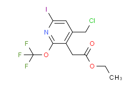 Ethyl 4-(chloromethyl)-6-iodo-2-(trifluoromethoxy)pyridine-3-acetate