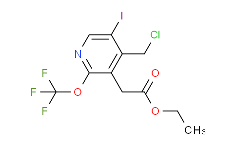 Ethyl 4-(chloromethyl)-5-iodo-2-(trifluoromethoxy)pyridine-3-acetate