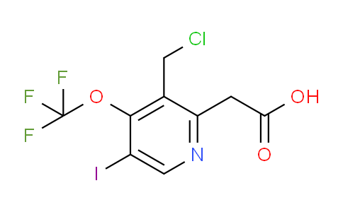 3-(Chloromethyl)-5-iodo-4-(trifluoromethoxy)pyridine-2-acetic acid