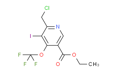 AM153621 | 1806258-15-0 | Ethyl 2-(chloromethyl)-3-iodo-4-(trifluoromethoxy)pyridine-5-carboxylate