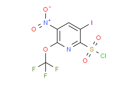 3-Iodo-5-nitro-6-(trifluoromethoxy)pyridine-2-sulfonyl chloride