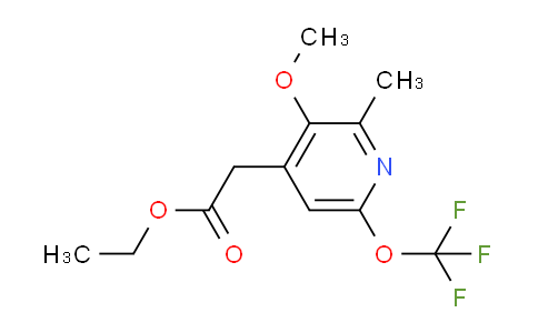 Ethyl 3-methoxy-2-methyl-6-(trifluoromethoxy)pyridine-4-acetate
