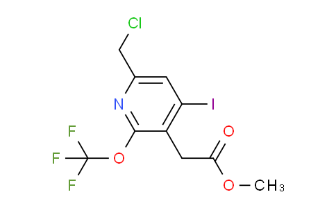Methyl 6-(chloromethyl)-4-iodo-2-(trifluoromethoxy)pyridine-3-acetate