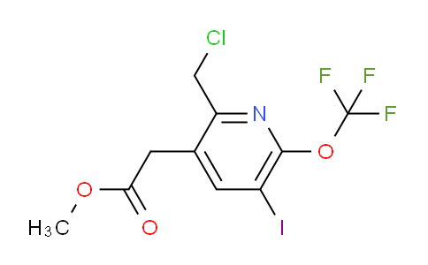 Methyl 2-(chloromethyl)-5-iodo-6-(trifluoromethoxy)pyridine-3-acetate