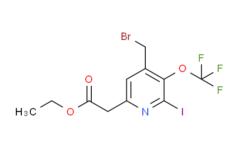 AM153672 | 1804856-78-7 | Ethyl 4-(bromomethyl)-2-iodo-3-(trifluoromethoxy)pyridine-6-acetate