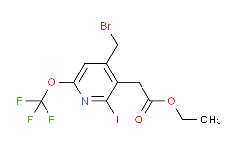 AM153674 | 1804856-89-0 | Ethyl 4-(bromomethyl)-2-iodo-6-(trifluoromethoxy)pyridine-3-acetate