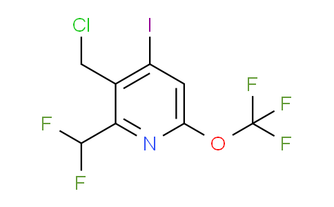 3-(Chloromethyl)-2-(difluoromethyl)-4-iodo-6-(trifluoromethoxy)pyridine
