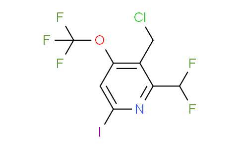 3-(Chloromethyl)-2-(difluoromethyl)-6-iodo-4-(trifluoromethoxy)pyridine