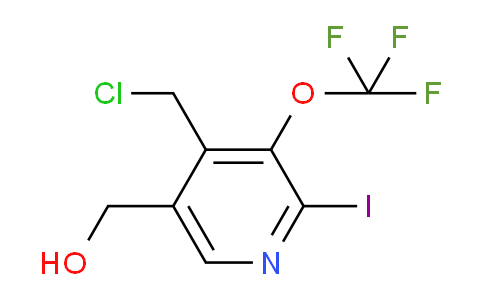 4-(Chloromethyl)-2-iodo-3-(trifluoromethoxy)pyridine-5-methanol
