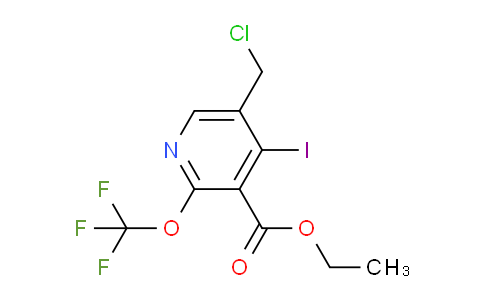 Ethyl 5-(chloromethyl)-4-iodo-2-(trifluoromethoxy)pyridine-3-carboxylate