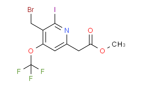 Methyl 3-(bromomethyl)-2-iodo-4-(trifluoromethoxy)pyridine-6-acetate