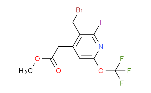 Methyl 3-(bromomethyl)-2-iodo-6-(trifluoromethoxy)pyridine-4-acetate