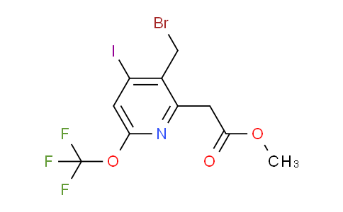 Methyl 3-(bromomethyl)-4-iodo-6-(trifluoromethoxy)pyridine-2-acetate