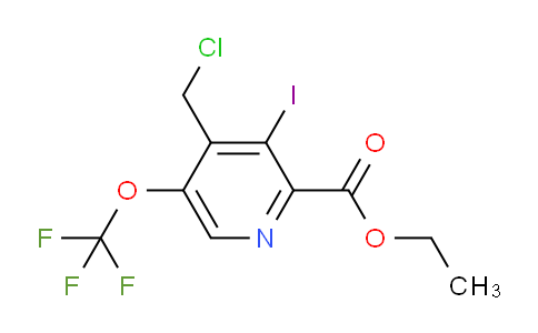 AM153732 | 1804367-57-4 | Ethyl 4-(chloromethyl)-3-iodo-5-(trifluoromethoxy)pyridine-2-carboxylate