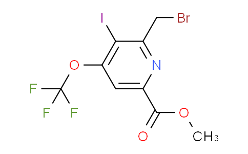 Methyl 2-(bromomethyl)-3-iodo-4-(trifluoromethoxy)pyridine-6-carboxylate