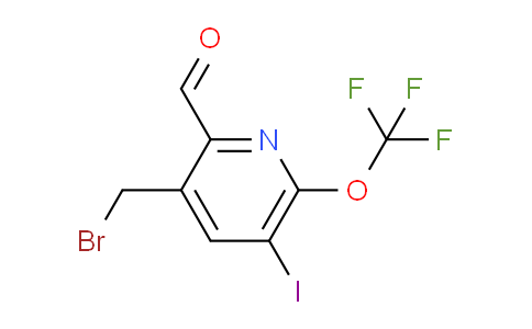 3-(Bromomethyl)-5-iodo-6-(trifluoromethoxy)pyridine-2-carboxaldehyde