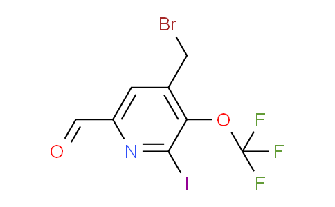 4-(Bromomethyl)-2-iodo-3-(trifluoromethoxy)pyridine-6-carboxaldehyde