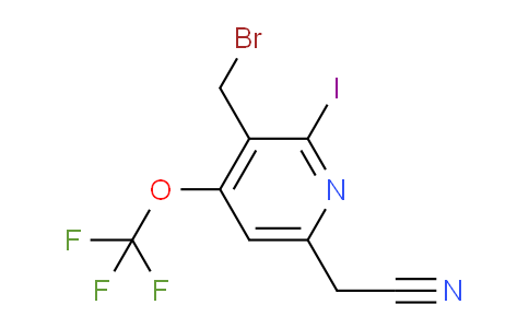 AM153819 | 1806136-56-0 | 3-(Bromomethyl)-2-iodo-4-(trifluoromethoxy)pyridine-6-acetonitrile