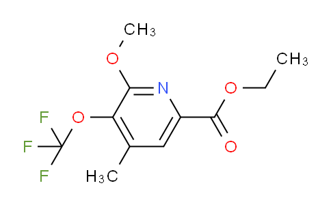 Ethyl 2-methoxy-4-methyl-3-(trifluoromethoxy)pyridine-6-carboxylate