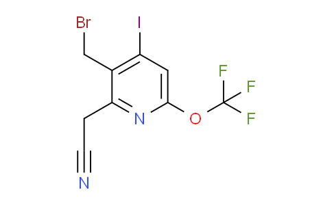 3-(Bromomethyl)-4-iodo-6-(trifluoromethoxy)pyridine-2-acetonitrile