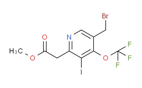 Methyl 5-(bromomethyl)-3-iodo-4-(trifluoromethoxy)pyridine-2-acetate
