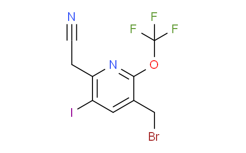 3-(Bromomethyl)-5-iodo-2-(trifluoromethoxy)pyridine-6-acetonitrile