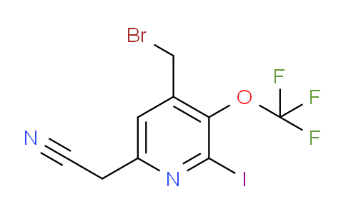 4-(Bromomethyl)-2-iodo-3-(trifluoromethoxy)pyridine-6-acetonitrile