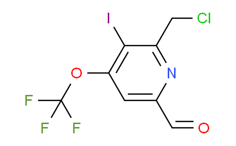 2-(Chloromethyl)-3-iodo-4-(trifluoromethoxy)pyridine-6-carboxaldehyde