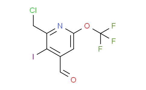 2-(Chloromethyl)-3-iodo-6-(trifluoromethoxy)pyridine-4-carboxaldehyde