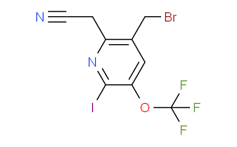 5-(Bromomethyl)-2-iodo-3-(trifluoromethoxy)pyridine-6-acetonitrile