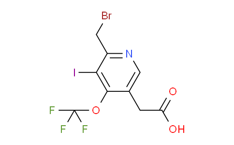 2-(Bromomethyl)-3-iodo-4-(trifluoromethoxy)pyridine-5-acetic acid