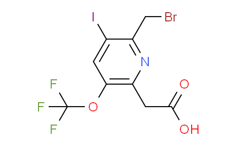 2-(Bromomethyl)-3-iodo-5-(trifluoromethoxy)pyridine-6-acetic acid
