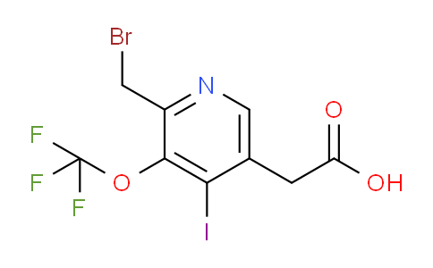 2-(Bromomethyl)-4-iodo-3-(trifluoromethoxy)pyridine-5-acetic acid