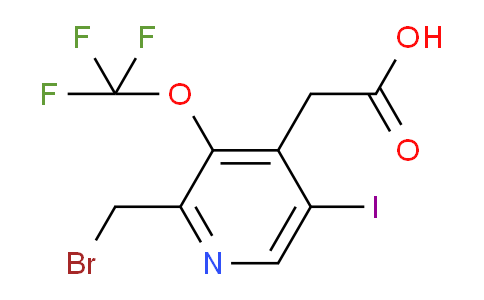 2-(Bromomethyl)-5-iodo-3-(trifluoromethoxy)pyridine-4-acetic acid
