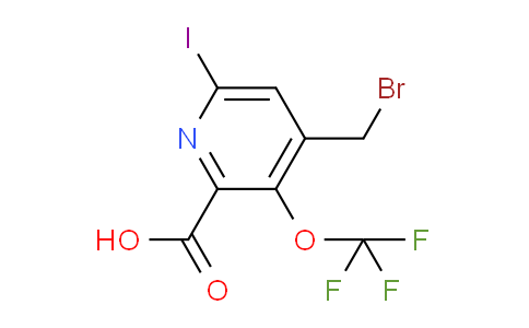 4-(Bromomethyl)-6-iodo-3-(trifluoromethoxy)pyridine-2-carboxylic acid