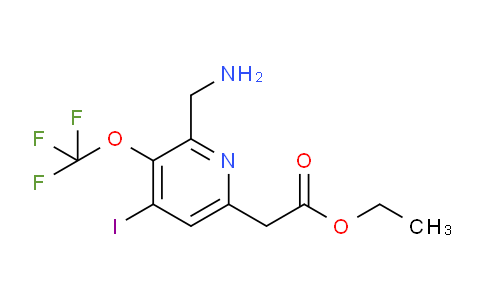 AM153901 | 1805968-28-8 | Ethyl 2-(aminomethyl)-4-iodo-3-(trifluoromethoxy)pyridine-6-acetate
