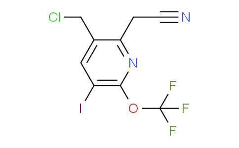 3-(Chloromethyl)-5-iodo-6-(trifluoromethoxy)pyridine-2-acetonitrile