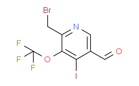 2-(Bromomethyl)-4-iodo-3-(trifluoromethoxy)pyridine-5-carboxaldehyde